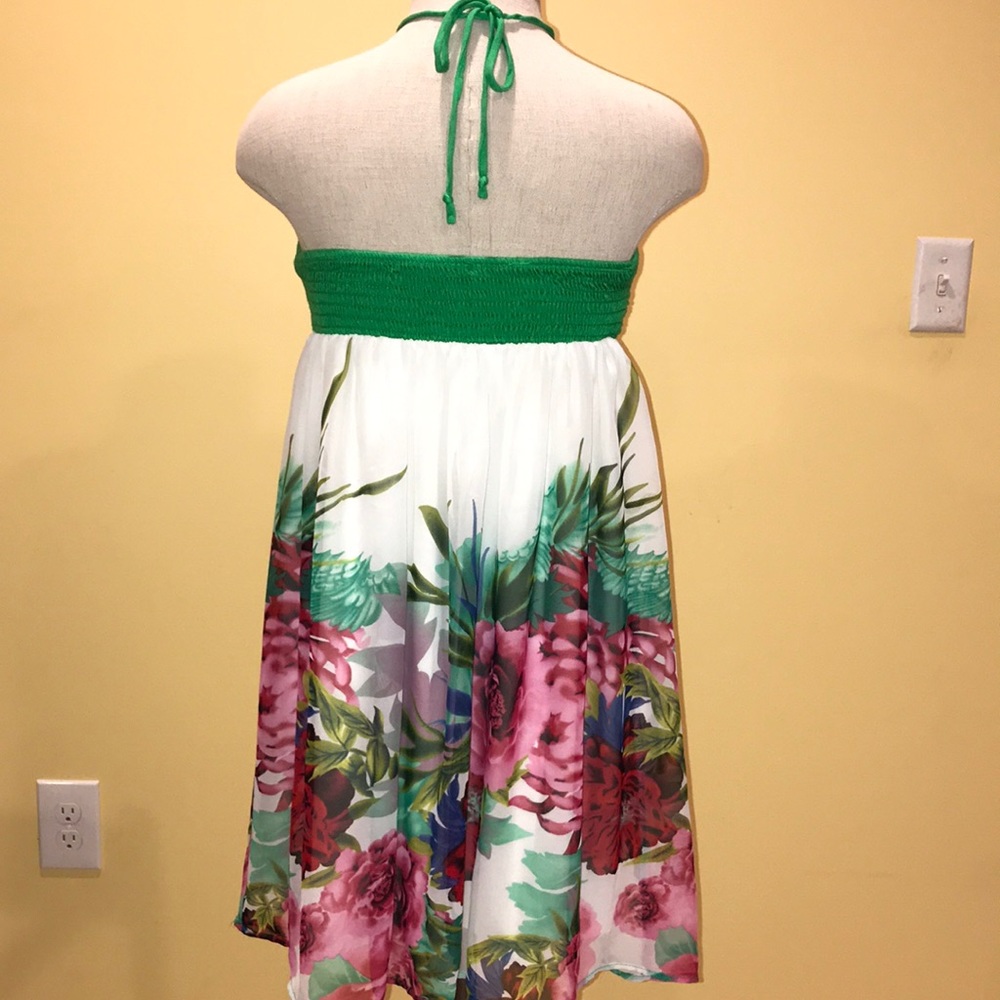 Twenty One floral sleeveless dress M sheer EUC - Picture 5 of 8